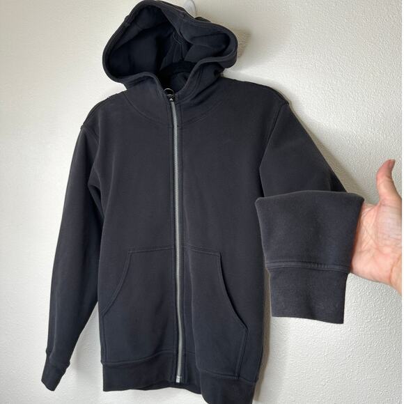 Lululemon Gray Black Long Sleeve Front Zip Pocketed Hoodie 6 - Picture 1 of 10